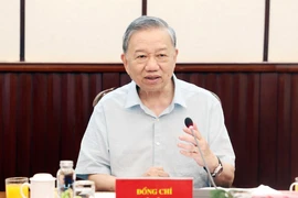 Party General Secretary To Lam speaks at the meeting (Photo: VNA)