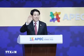 State President Luong Cuong attends the APEC CEO Summit 2025 in the Republic of Korea in October 2025 (Photo: VNA) 