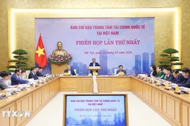 Prime Minister Pham Minh Chinh on January 16 chairs the first meeting of the Steering Committee for Vietnam’s International Financial Centre (IFC). (Photo: VNA)