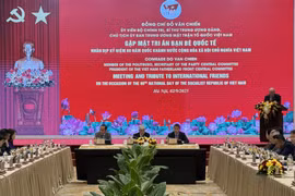 The meeting with international friends held in Hanoi on September 2 (Photo: VNA)