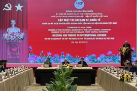 The meeting with international friends held in Hanoi on September 2 (Photo: VNA)