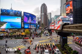 A corner of Kuala Lumpur, Malaysia. (Photo: Xinhua/VNA)