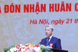 Party General Secretary To Lam speaks at the ceremony. (Photo: VNA)