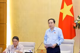 National Assembly Chairman Tran Thanh Man speaks at the event (Photo: VNA)