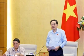 National Assembly Chairman Tran Thanh Man speaks at the event (Photo: VNA)