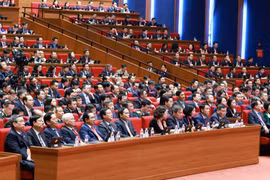 Delegates at the ongoing 14th National Party Congress (Photo: VNA)