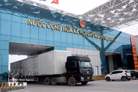 Mong Cai International Border Gate in Quang Ninh province (Photo: VNA)