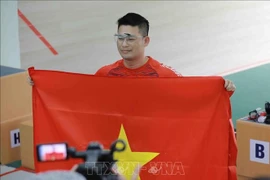 Shooter Ha Minh Thanh of Vietnam (Photo: VNA)