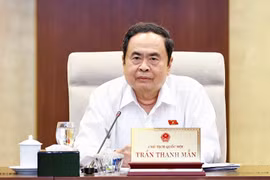 NA Chairman Tran Thanh Man speaks at the meeting (Photo: VNA)