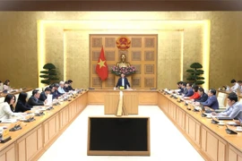 Deputy Prime Minister Ho Duc Phoc chairs a meeting of the Price Management Steering Committee. (Photo: baochinhphu.vn) 