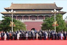 Leaders of countries attend the 80th anniversary of the world people's victory over fascism in Beijing on September 3. (Photo: VNA)