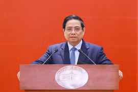 Prime Minister Pham Minh Chinh speaks at the State Bank of Vietnam (SBV)'s Hanoi conference to review its 2025 performance and launch tasks for 2026 on December 31. (Photo: VNA)