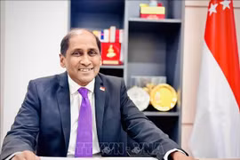 Singaporean Ambassador to Vietnam Jaya Ratnam (Photo: VNA)