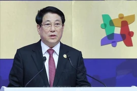 State President Luong Cuong speaks at the APEC CEO Summit Korea 2025 in Gyeongju, the Republic of Korea (RoK), on October 30, 2025 (Photo: VNA)