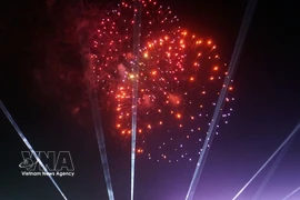 The opening ceremony of the The Visit Vietnam Year 2026 in Gia Lai province is structured in four thematic chapters, and culminated in a dazzling, multi-coloured fireworks display. (Photo: VNA)