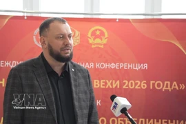 Dr. Anton Bredikhin, Doctor of Historical Sciences, speaks in an interview with a Vietnam News Agency correspondent in Russia. (Photo: VNA)