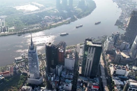 A corner of HCM City, opposite to the area where the IFC will be developed. The State Bank of Vietnam has proposed regulations to manage capital flow at the IFC (Photo: VNA)