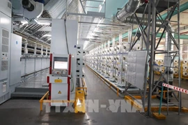 The yarn factory of Unitex Textile and Dyeing Company Limited applies new technology to optimise operations using an automated model. (Photo: VNA)