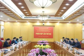 Party General Secretary To Lam chairs the second meeting of the Central Steering Committee for summarising the implementation of Resolution No. 18-NQ/TW of the 12th Party Central Committee in Hanoi on January 21. (Photo: VNA)