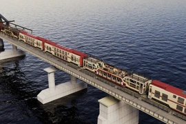 The Hanoi Train officially brings visitors from Hanoi to Bac Ninh from September 6. (Photo courtesy of VNR)