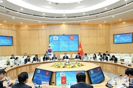 At a session of the Vietnam-RoK Joint Committee on Trade, Industry and Energy Cooperation in April, 2025 in Hanoi. (Photo: nhandan.vn)