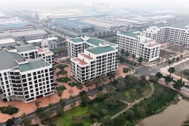 Social housing apartment blocks in Dong Van Industrial Park in Ha Nam province. (Photo: VNA)