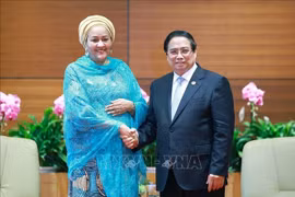 Prime Minister Pham Minh Chinh and United Nations (UN) Deputy Secretary-General Amina Mohammed. (Photo: VNA)