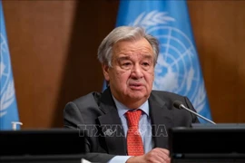 UN Secretary-General António Guterres delivers a speech at the UN Headquarters in New York, the US. (Photo: Xinhua/VNA)