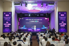 An overview of the opening session of the Vietnam Artificial Intelligence Forum 2025 on October 9, 2025. (Photo: VNA)