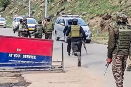Indian security officers are deployed to the scene (Photo: ANI)
