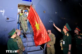 The delegation of Level-2 Field Hospital Rotation 6 successfully complete their UN peacekeeping mission in South Sudan. (Photo: VNA)