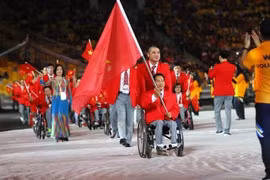 Powerlifter Le Van Cong continues to participate in 2025 ASEAN Para Games (Photo: Internet)