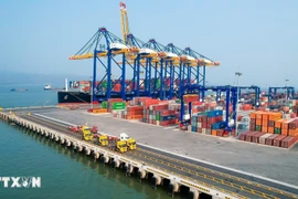 A view of Hateco Hai Phong International Container Terminal (Photo: VNA)