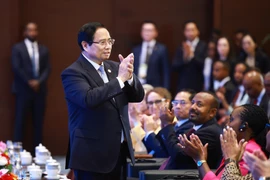 PM Pham Minh Chinh at the fourth P4G Summit in Hanoi (Photo: VNA)