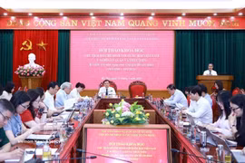 A view of the scientific seminar, hosted by the Institute of Ho Chi Minh and Party Leaders under the Ho Chi Minh National Academy of Politics in Hanoi on May 15, 2026. (Photo: VNA)