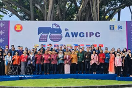 Delegates to the 78th ASEAN Working Group on Intellectual Property Cooperation (AWGIPC) meeting. (Photo: VNA)