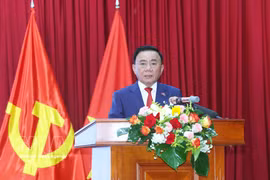 Politburo member and Permanent member of the CPV Central Committee’s Secretariat Tran Cam Tu speaks at the meeting (Photo: VNA)