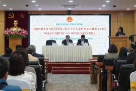 At the Ministry of Industry and Trade's press conference held in Hanoi on January 29 (Photo: hanoimoi.vn)