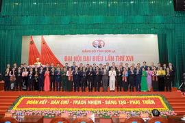 Delegates at the 16th Party Congress of Son La province, for the 2025-2030 tenure (Photo: VNA)