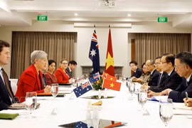 An overview of the 8th Vietnam–Australia Foreign Ministers’ Meeting (FMM-8) in Canberra on August 12. (Photo: VNA)
