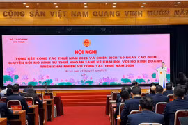 At a conference held in Hanoi on December 24 to review the tax work in 2025. (Photo: VNA)