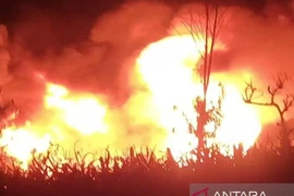 Oil well fire in Indonesia claims three lives