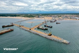 The 568-ha My Thuy Seaport project, which comprises of 10 wharves, is classified as a special maritime project. (Photo: VietnamPlus) 