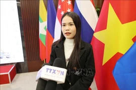 Nguyen Thi Lan Anh, a master’s student at the University of International Business and Economics in Beijing (Photo: VNA)
