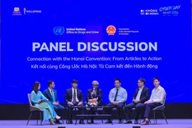 A panel discussion at the Cyber Day 2025 – Being Well – Being Me in Hanoi on October 11. (Photo: VNA)