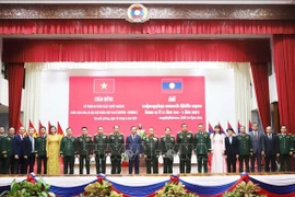 At the ceremony marking the 80th anniversary of Vietnam’s National Day (September 2, 1945 – 2025) held in Vientiane on August 28. (Photo: VNA)