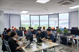 Semiconductor and AI startups are supported with workspace at the concentrated information technology park in Da Nang Software Park No. 2. (Photo: VNA)