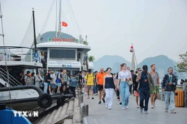 During the nine-day Tet holiday, Quang Ninh welcomes more than 1.1 million visitors. (Photo: VNA)