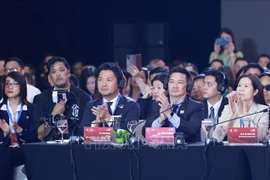 Participants in the high-level dialogue of the Vietnam Private Sector Forum (VPSF) 2025. (Photo: VNA)