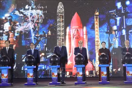 The exhibition of national achievements celebrating the 80th anniversary of the National Day kicks off at the Vietnam Exposition Centre in Dong Anh commune of Hanoi on August 28. (Photo: VNA)